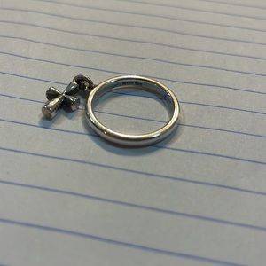 James Avery cross dangle ring